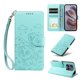 thumbnail image 1 of Funda Cartera para Motorola Edge 50 Neo 5G Perro Cachorro Grabado con Tarjetas Soporte Correa Verde, 1 of 6