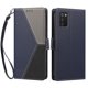 thumbnail image 3 of Cartera para Samsung Galaxy A02s en PU Tricolor, Funda con Solapa, Azul Oscuro, 3 of 6