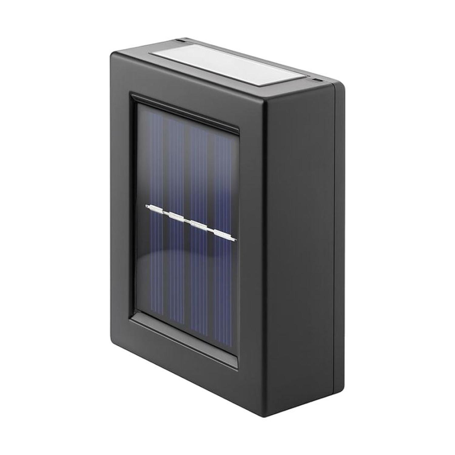 Foco Solar Led Muro Dir/Ind 4000K Megabright Negro 10