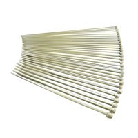 Magideal - 30 Uds. Accesorios De Agujas De Tejer Rectas De Una Sola Punta, Agujas Para Tejer Suéter, Herramientas De Costura, Artesanía De Diferentes Tamaños