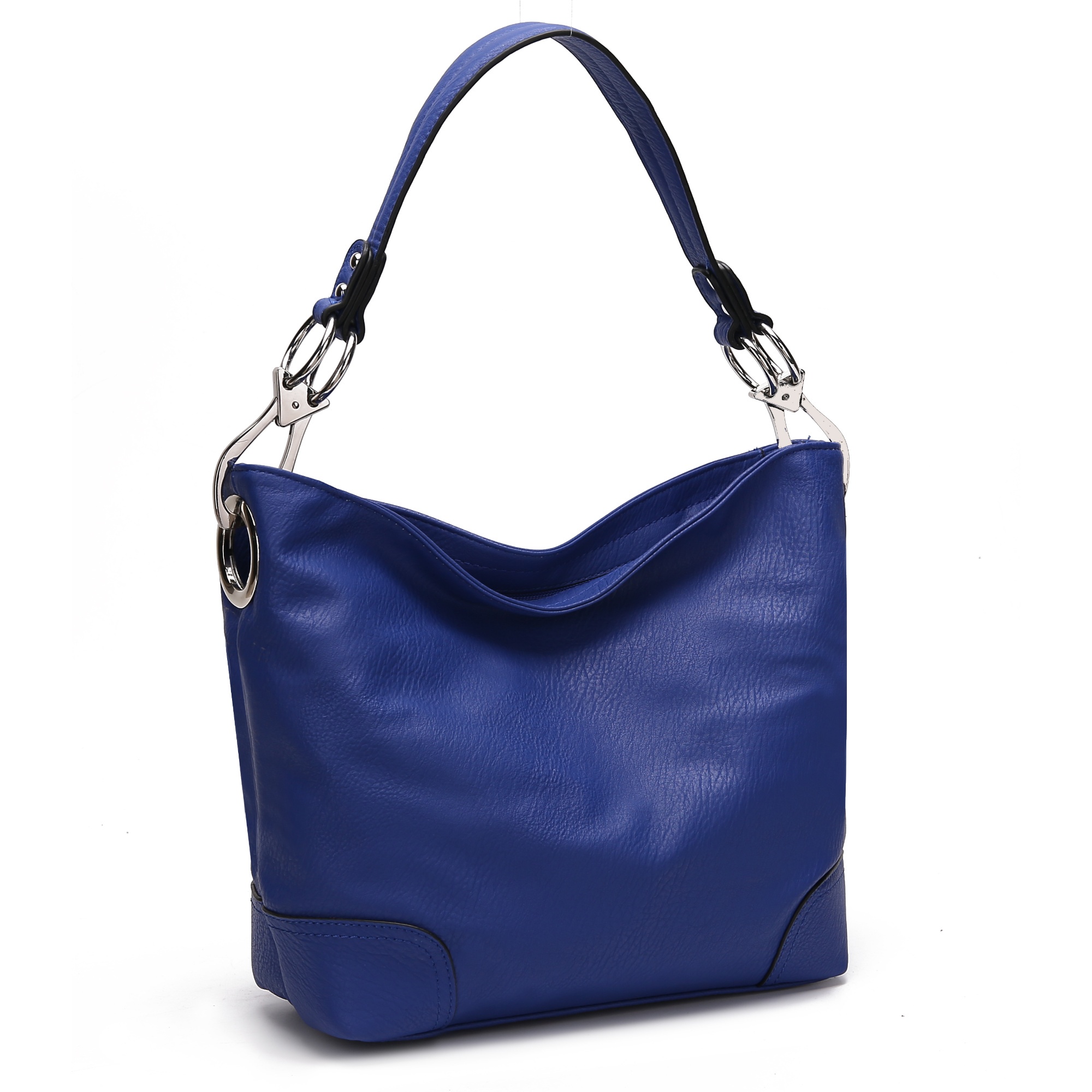 Bolso Hobo Mkf Collection - Emily, Suave Cuero Vegano Para Mujeres, Bolso De Hombro Espacioso Y Casual - Azul Real