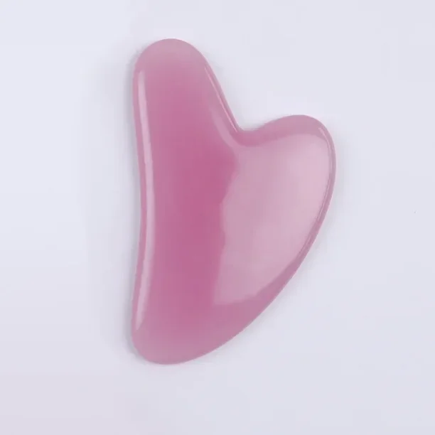 Powder Crystal Roller Facial Massage Non Jade Beauty Stick Double Head Push Face and Eye Acupoint Lift Heart shaped Scraper