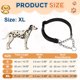 thumbnail image 2 of Collares de Cadena para Perros Uxcell, Collar para Perros sin Tirones Ajustable Reflectante de Nylon con Cadena de Acero Aleado, (XL-28 Pulgadas, Negro), 2 of 7
