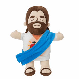 Genérico - Peluche Jesús Con Sonido, Luces Y Respiración Realista 40Cm