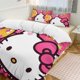 thumbnail image 1 of Hello Kitty 3-Piece Twin Bed Set - Includes 1 Single Comforter And 2 Pillowcases Bedding - Fade Resistant Microfiber - Hello Kitty, 1 of 4