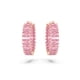 thumbnail image 2 of Pendientes de aro Swarovski Matrix con cristales rosas en oro rosa, 2 of 4