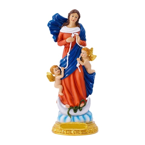 Magideal - Figuritas De Resina, Estatua De Madre María, Escultura De Ángel De Mesa Religiosa Para Gabinete, Dormitorio, Año Nuevo, Hogar, Sala De Estar