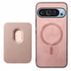 thumbnail image 3 of Funda de Cuero Magnética con Tarjetero para Google Pixel 9 Pro Cubierta Delgada Rosa, 3 of 5