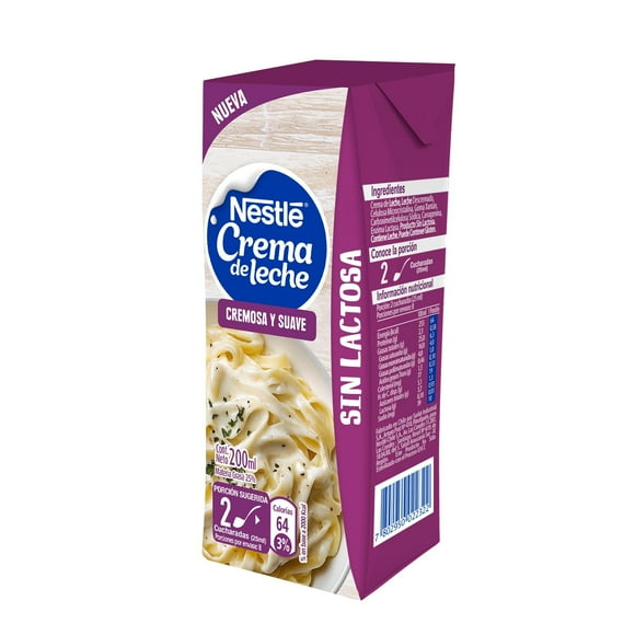 Crema Sin Lactosa, 200 ml