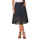 thumbnail image 1 of INSPIRE CHIC Falda Midi Línea A para Mujer Vuelta al Colegio Estampado Floral Chiffon Vintage Verano Faldas Azul Marino L, 1 of 6