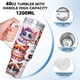 thumbnail image 5 of Gato Gruñón Vaso aislado de acero inoxidable con asa, diseño temático, regalo para familia, amigos y fans; incluye pajita y encaja en el portavasos estándar, 40 oz, 5 of 6