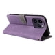 thumbnail image 4 of Funda Billetera para iPhone 14 Pro Max con Soporte - Cartera de Cuero con Ranuras Morado, 4 of 5