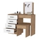 thumbnail image 2 of Mueble Tocador Con Espejo Y 4 Cajones Fm-001c - Cafe Claro, 2 of 5