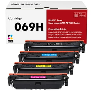 Juego De Cartuchos De Tóner Toner H-Party 069H Compatible Con Canon Mf753Cdw