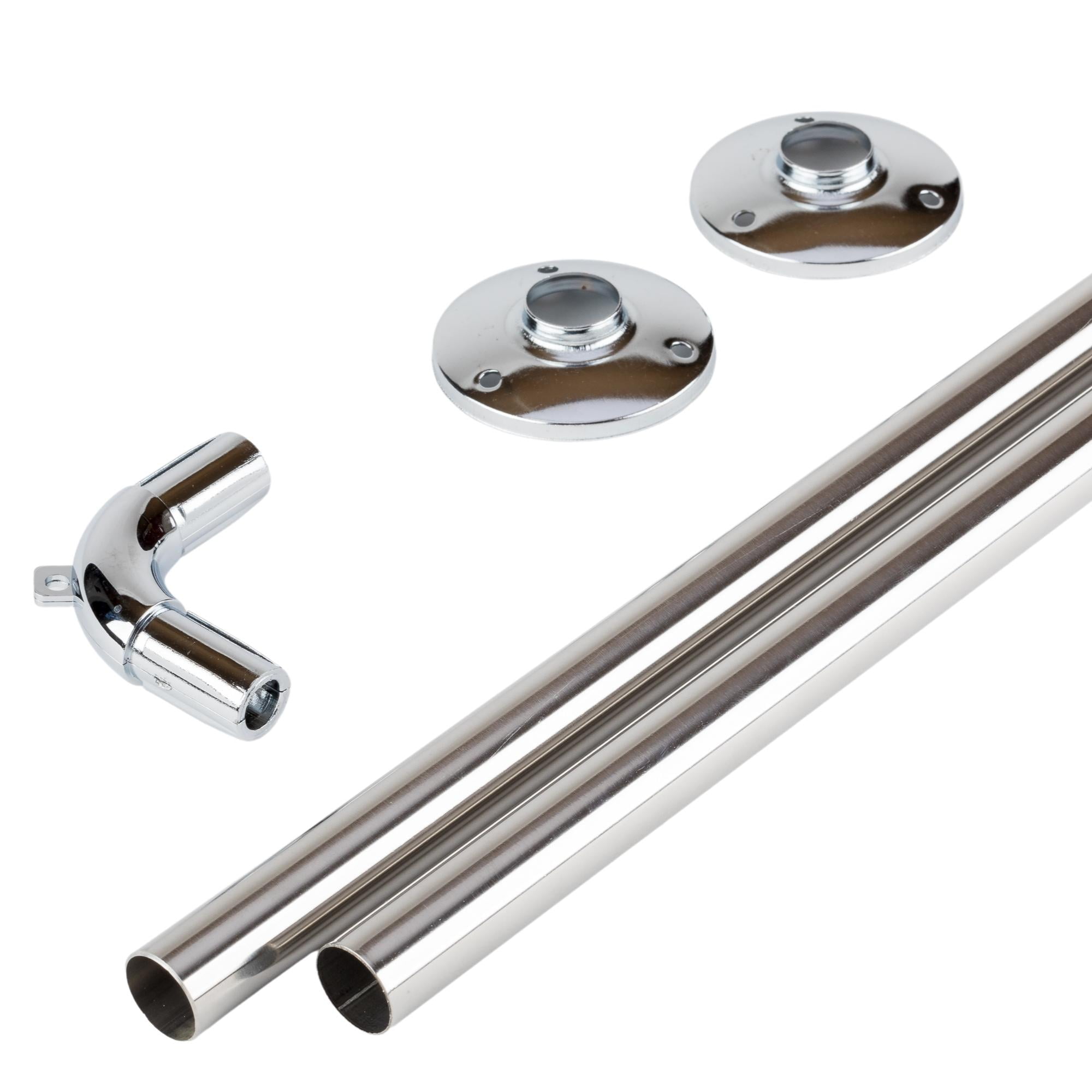 Metalhsa - Set Angular Inoxidable 19 Mm Para Ducha 75 X 175 Cm