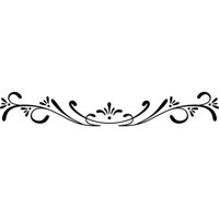 Rienda Libre Graphics - Decomural Floral Edge Border Headboard Ws-18395
