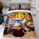 thumbnail image 4 of El Niño León 2 Conjunto de sábanas temático, trío de piezas, cómodo y amigable con la piel, diseño único, regalo de decoración para el hogar para familiares, amigos y fans,140cm *210cm, 4 of 6