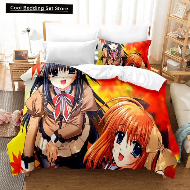 New Priningt Kawaii Girls Yae Sakura (Shuffle!) Bedding Set Cartoon Anime three-piece set Adult Kid Bedroom Duvetcover Sets Bed Sheets