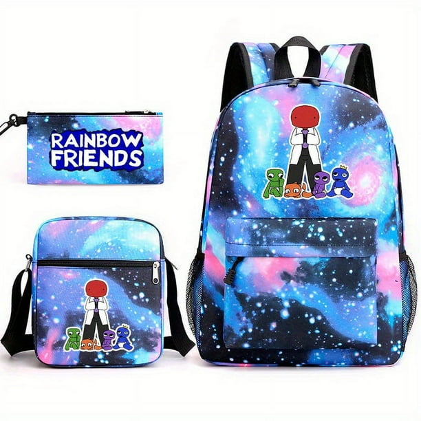RF Multi-compartment Backpack Set For Outdoor Sports Travel Clutch Bag Crossbody Chest Bag Large-capacity Backpack Set