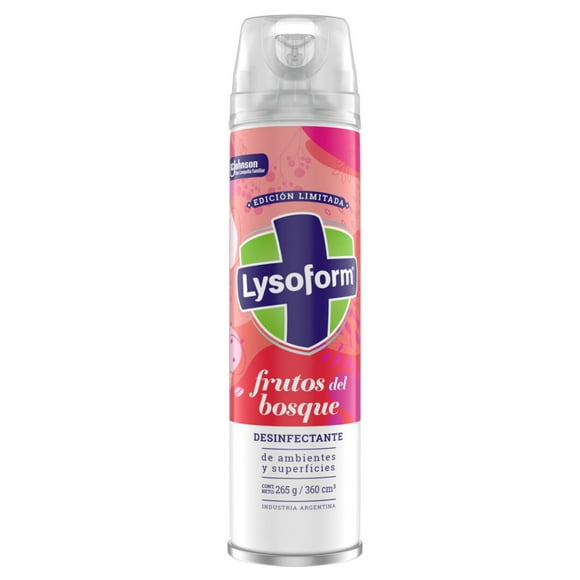 Desinfectante Aerosol Frutos del Bosque Lata, 360 ml