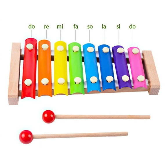 Set 3 Juguetes Didactico Xilofono Multicolor Madera Niño Lau