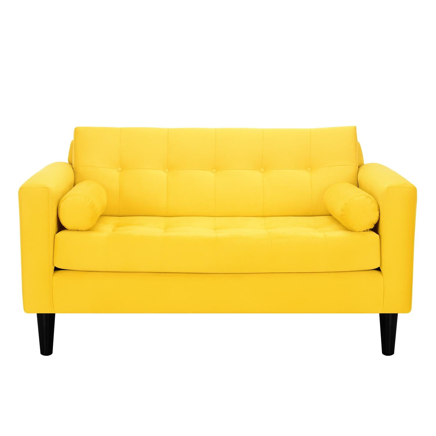 Bodevir - Sofa Retro 2c Felpa 00 Amarillo