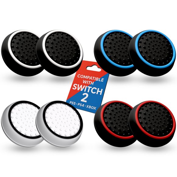 MatoSan - Pack de 8 cubiertas de agarre para palanca analógica Switch 2
