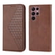thumbnail image 2 of Funda Flip FOXDOCK para Samsung Galaxy S22 Ultra , Estilo Billetera con Diseño Rombo, Correa de Mano y Soporte, Uso Diario, 2 of 6
