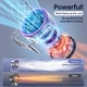 thumbnail image 5 of Ventilador de escritorio Coolhill USB de 100 velocidades con Turbo Airflow Purple, 5 of 8