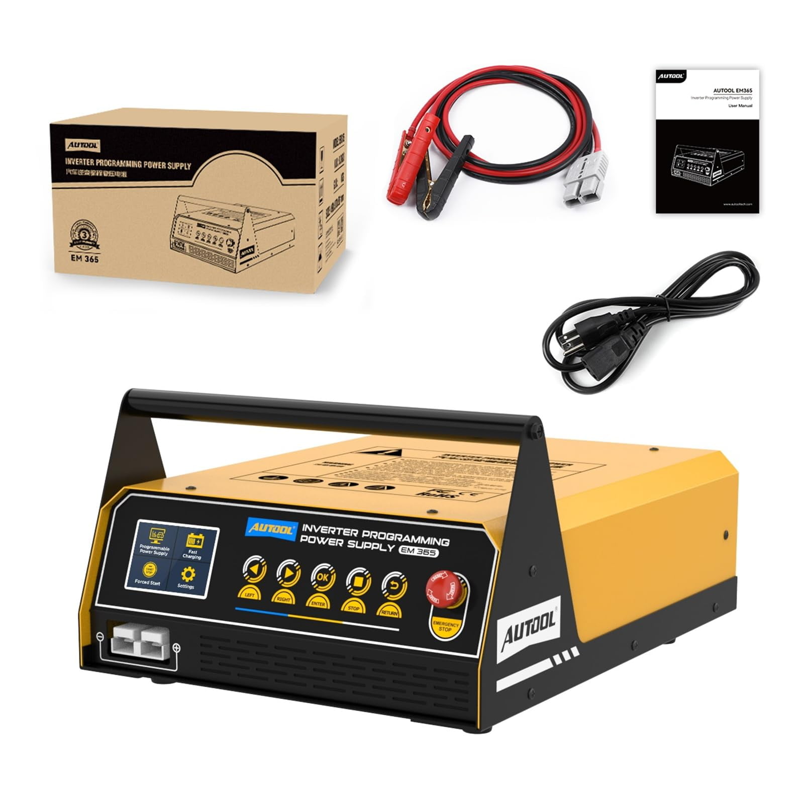 Cargador De Batería Autool Em365 150a Programador Flash 12v