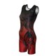 thumbnail image 1 of Singlet de lucha Matman The Kracken para mujer, 3XL, negro y rojo, 1 of 5
