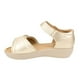 thumbnail image 4 of Sandalia New Walk Texturas Velcro Dorada, 4 of 6