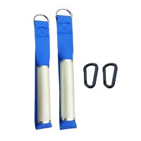 Magideal - 2 Mangos Para Gimnasio, Herramienta De Entrenamiento, Barra De Remo Lat, Ejercicio De Resistencia, Dispositivo De Ejercicio Universal Para Entrenador , Azul