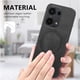 thumbnail image 3 of Magnetic Slim Case for Xiaomi Redmi Note 13 Pro 4G with Camera Guard & Anti-Scratch Back Black, 3 of 6