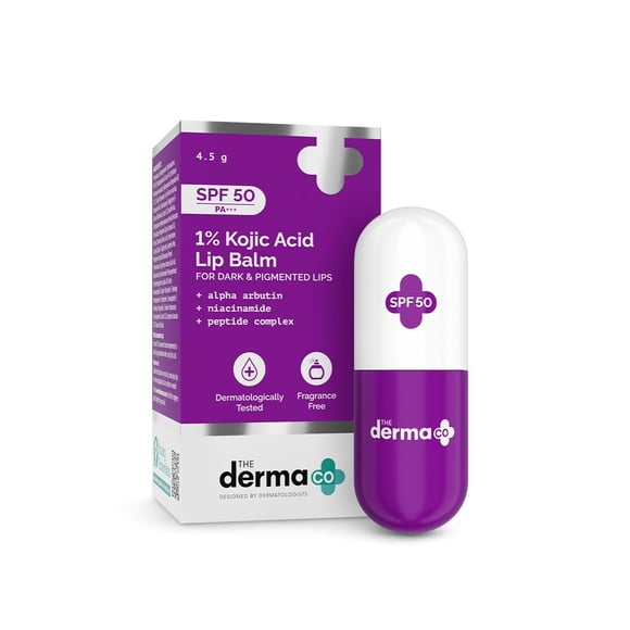 Bálsamo Labial The Derma Co 4,5 g SPF 50 PA+++ Ácido Kójico