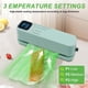 thumbnail image 2 of 3 en 1 Mini sellador de vacío - sellador de vacío compacto para alimentos, One - Touch automático, control de temperatura y temporizador digital, modos secos y húmedos, con 5 bolsas de vacío, 2 of 3