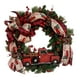 thumbnail image 1 of Corona De Navidad, Adorno Colgante Rojo, Decoración Para Navidad, Oficina, Jardín, 1 of 5