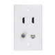 thumbnail image 2 of Placa de Pared HDMI Coax Ethernet RICNOS 1 Puerto Cat 6 RJ45 1 Puerto TV, 2 of 2