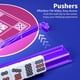 thumbnail image 5 of Set de 4 soportes para mahjong czzwak de acrílico con empujadores, color morado, 5 of 7