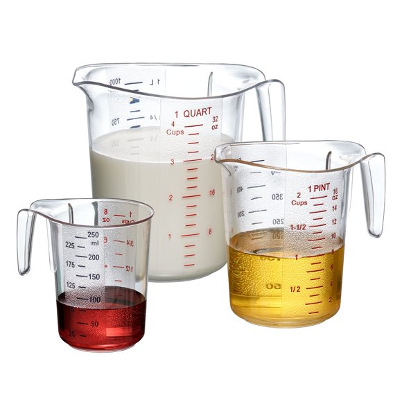Tazas Medidoras Amazing Abby 250/500/1000 ml - Juego de 3 piezas
