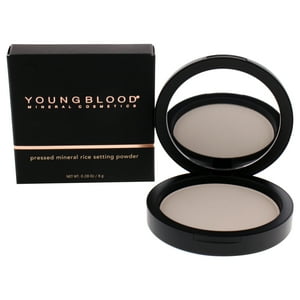 Youngblood - Polvo Fijador De Arroz Mineral Prensado - Ligero De Para Mujeres - 0,28 Oz De Polvo