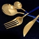 thumbnail image 3 of XmhyTop Juego de Cubiertos de Cocina de 24 Piezas, Inoxidable, Color Oro Azul, Ideal para Hogares y Eventos, 3 of 4