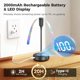 thumbnail image 2 of Ventilador Fly Fan TriPole Recargable 2000mAh con Pantalla LED Paquete de 4, 2 of 8