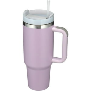 Veatool - Vaso Térmico 1,4Lts Con Asa, Termo Al Vacío De Acero Inoxidable Con Pajita, Para Mantener Agua, Té, Vino, Café Frío Y Caliente (Púrpura)