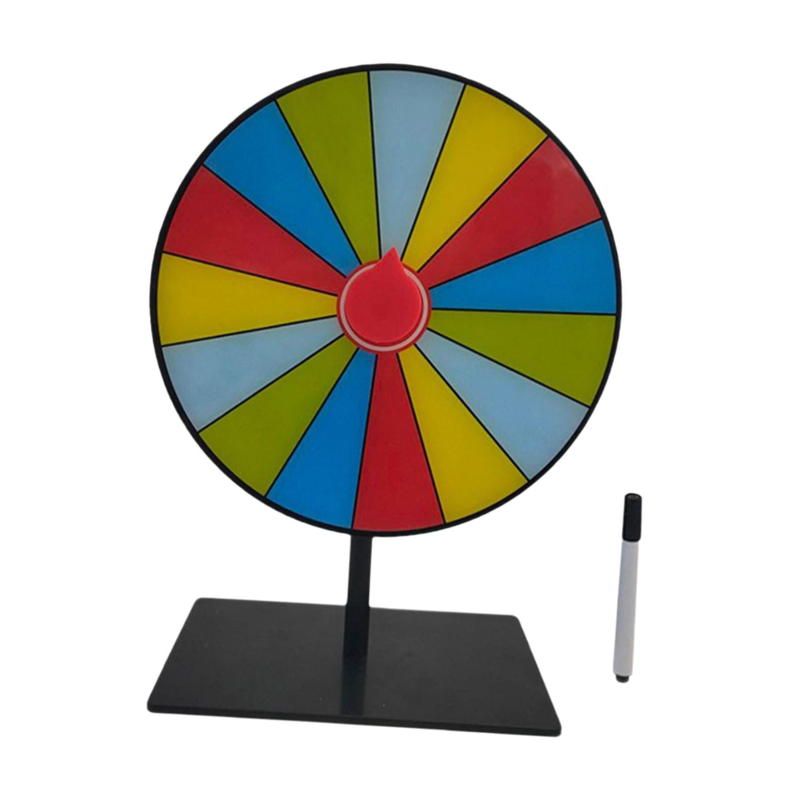 Bothyi - Juego De Mesa Giratoria Con Premios De Sobremesa Con Bolígrafo Borrable Para Tiendas, Reuniones De Carnaval, 15 Cuadrículas