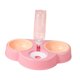 thumbnail image 4 of Dispensador Automático Portátil De Alimentos Con Plato De Doble Cuenco Alimentador De Cuenco Dispensador De Alimentos Rosa, 4 of 5