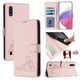 thumbnail image 5 of Funda tipo cartera FOXDOCK para Samsung Galaxy A01 con soporte, ranuras, RFID, diseño de gato, 5 of 5