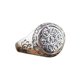 thumbnail image 1 of Anillo Plata Budista Flor de la Vida y Mantras Hombre Mujer, 1 of 3