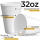 thumbnail image 2 of Vaso desechable Shop Square 950 ml (paquete de 25) con tapa, 2 of 9
