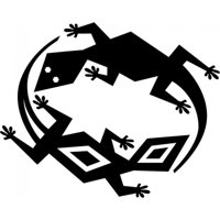 Rienda Libre Graphics - Decomural Lizards Reptile Animals Ws-15875